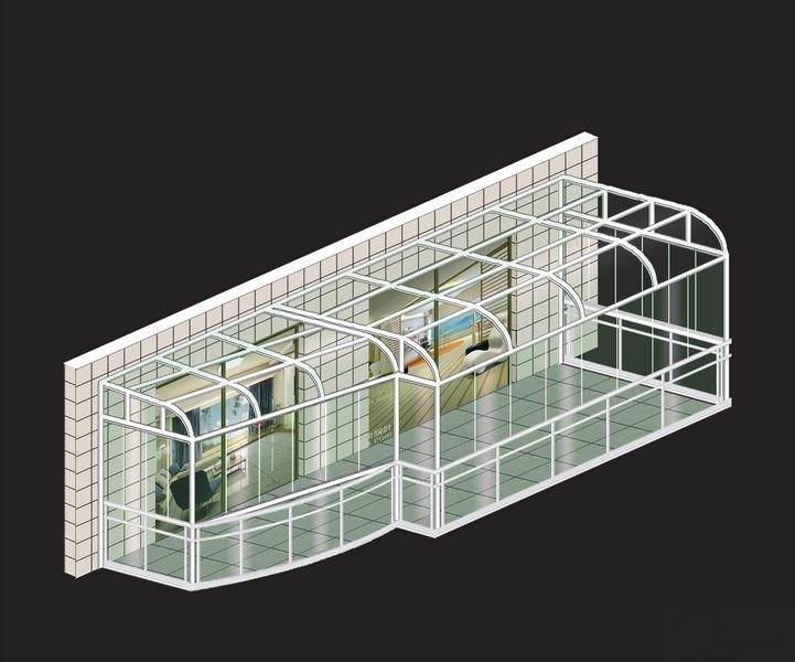 露台圆弧阳光房设计公司